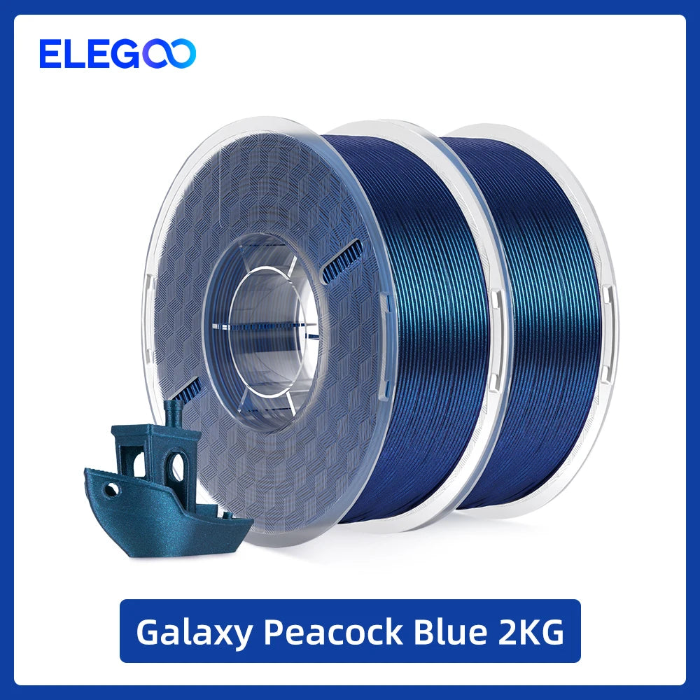 ELEGOO Silk PLA Filament 1.75mm 1KG,3D Printer Filament 1kg Gold Silver Fits for Most FDM 3D Printers