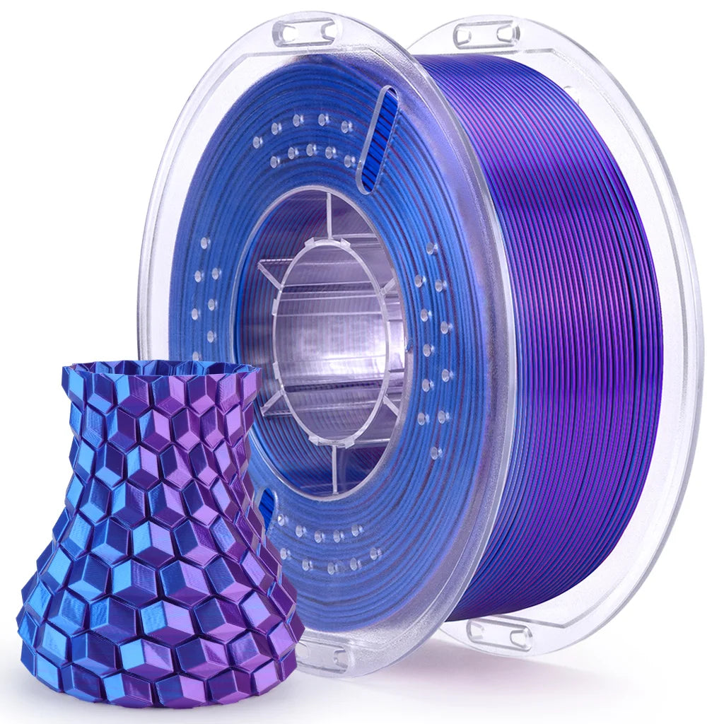 ELEGOO Silk PLA Filament 1.75mm 1KG,3D Printer Filament 1kg Gold Silver Fits for Most FDM 3D Printers