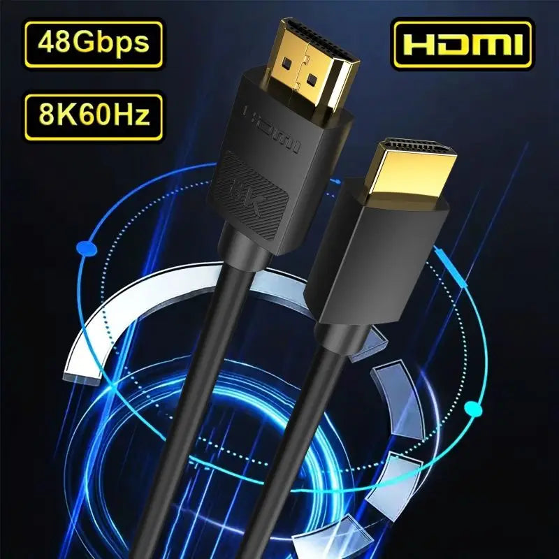 MIZIQIER Long 8K HDMI 2.1 Cables, 48Gbps Ultra High Speed Braided Cord-4K@120Hz 8K@60Hz for Roku TV/PS5/PS4/HDTV/RTX 3080 3090