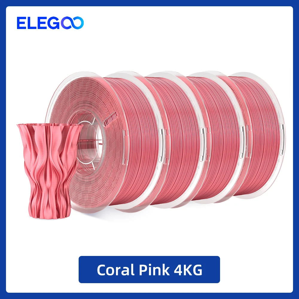 ELEGOO Silk PLA Filament 1.75mm 1KG,3D Printer Filament 1kg Gold Silver Fits for Most FDM 3D Printers