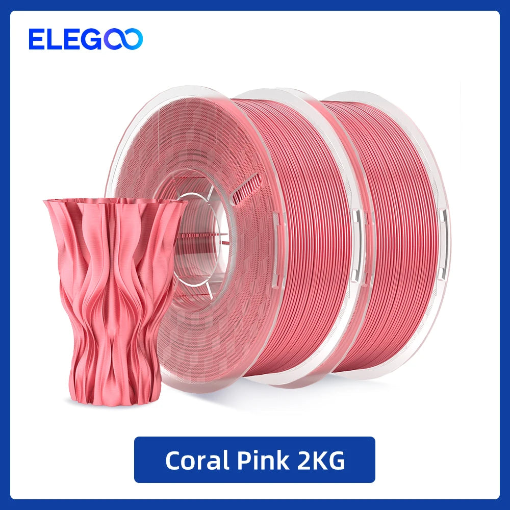 ELEGOO Silk PLA Filament 1.75mm 1KG,3D Printer Filament 1kg Gold Silver Fits for Most FDM 3D Printers