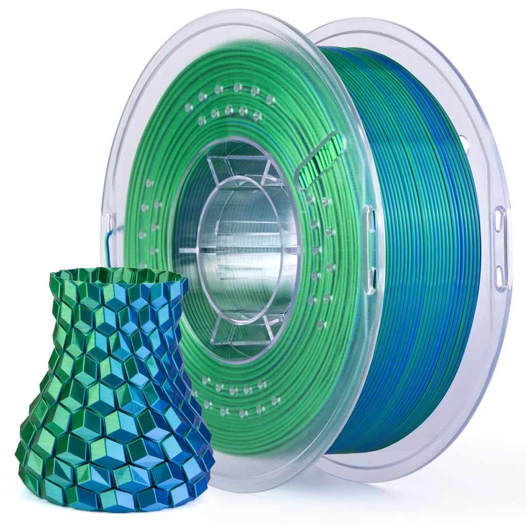 ELEGOO Silk PLA Filament 1.75mm 1KG,3D Printer Filament 1kg Gold Silver Fits for Most FDM 3D Printers