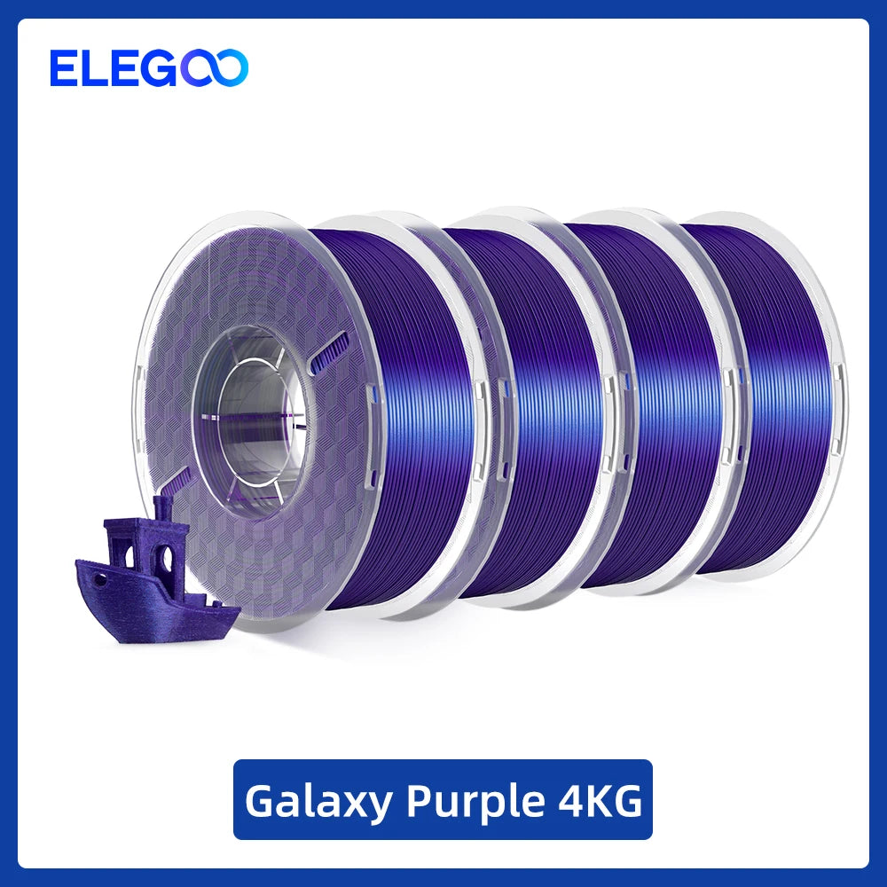 ELEGOO Silk PLA Filament 1.75mm 1KG,3D Printer Filament 1kg Gold Silver Fits for Most FDM 3D Printers