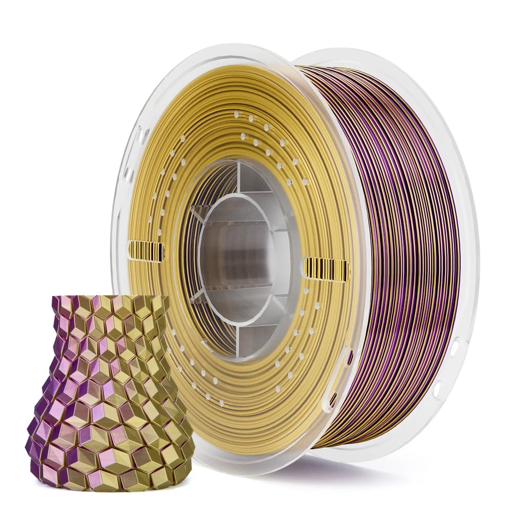 ELEGOO Silk PLA Filament 1.75mm 1KG,3D Printer Filament 1kg Gold Silver Fits for Most FDM 3D Printers