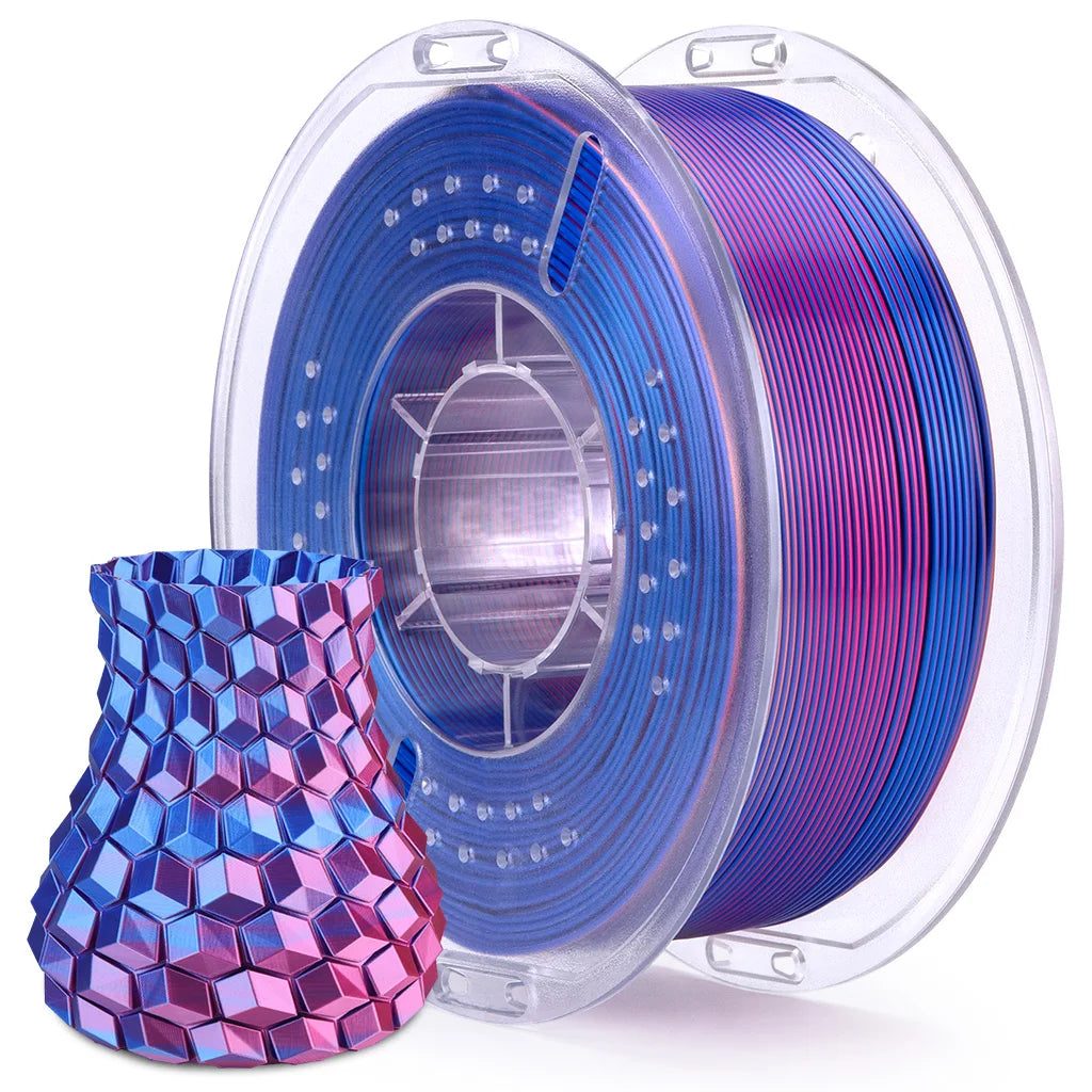 ELEGOO Silk PLA Filament 1.75mm 1KG,3D Printer Filament 1kg Gold Silver Fits for Most FDM 3D Printers