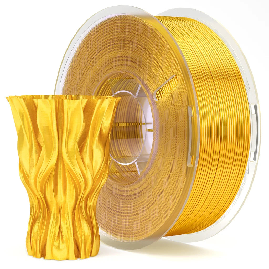 ELEGOO Silk PLA Filament 1.75mm 1KG,3D Printer Filament 1kg Gold Silver Fits for Most FDM 3D Printers