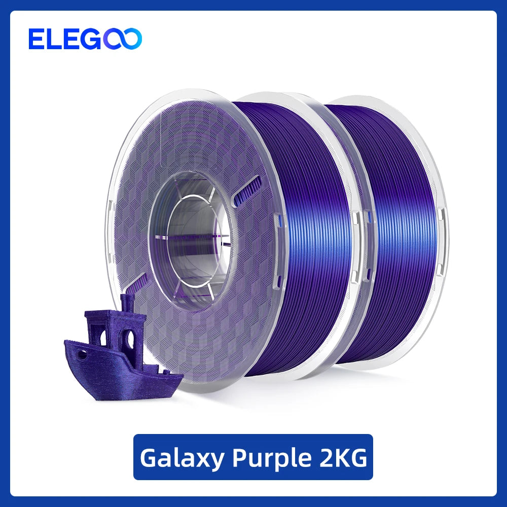 ELEGOO Silk PLA Filament 1.75mm 1KG,3D Printer Filament 1kg Gold Silver Fits for Most FDM 3D Printers