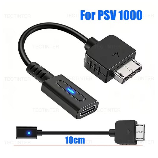 USB C Cable for PS Vita 1000 Handheld Charging Adapter Type C Converter Power Cord Wire for PSV1000 Console Accessories