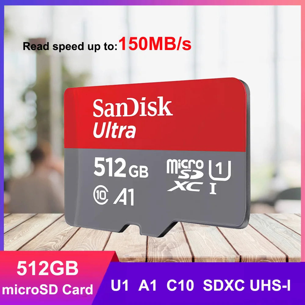SanDisk Memory Card MicroSD 32GB 64GB 128GB 256GB 512GB 1TB micro SD Card Extreme TF Card Class10 U3 V30 4K UHD A2 micro SDXC