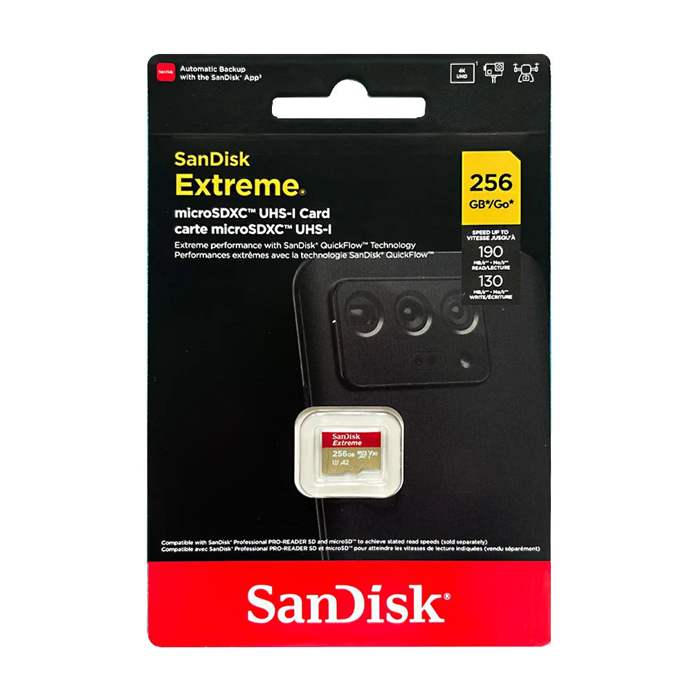SanDisk Memory Card MicroSD 32GB 64GB 128GB 256GB 512GB 1TB micro SD Card Extreme TF Card Class10 U3 V30 4K UHD A2 micro SDXC