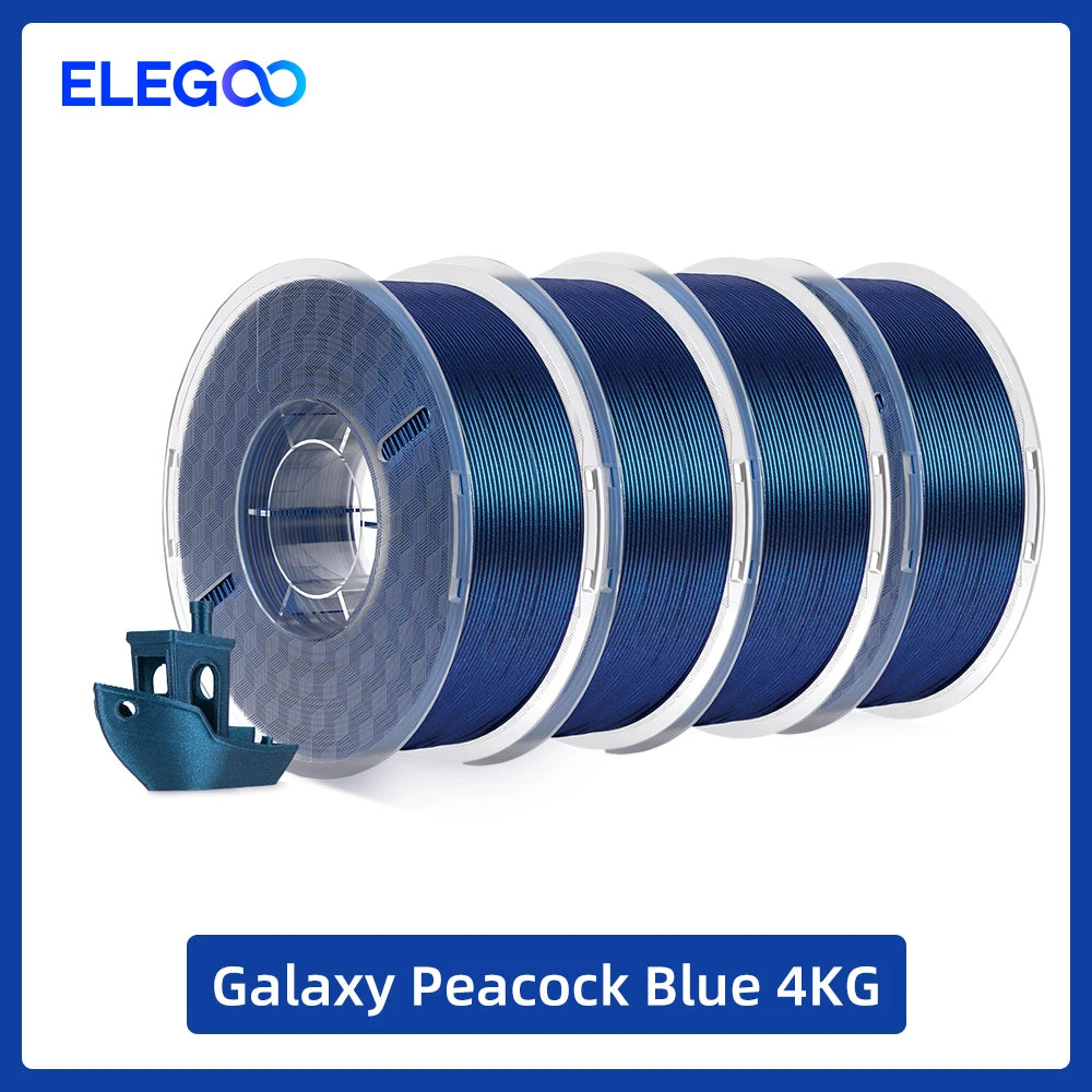 ELEGOO Silk PLA Filament 1.75mm 1KG,3D Printer Filament 1kg Gold Silver Fits for Most FDM 3D Printers